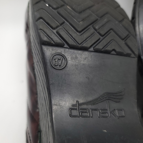 Dansko Women's Professional Leopard Print Clog Tortoise Shell Patent 6.5-7 - Picture 11 of 12